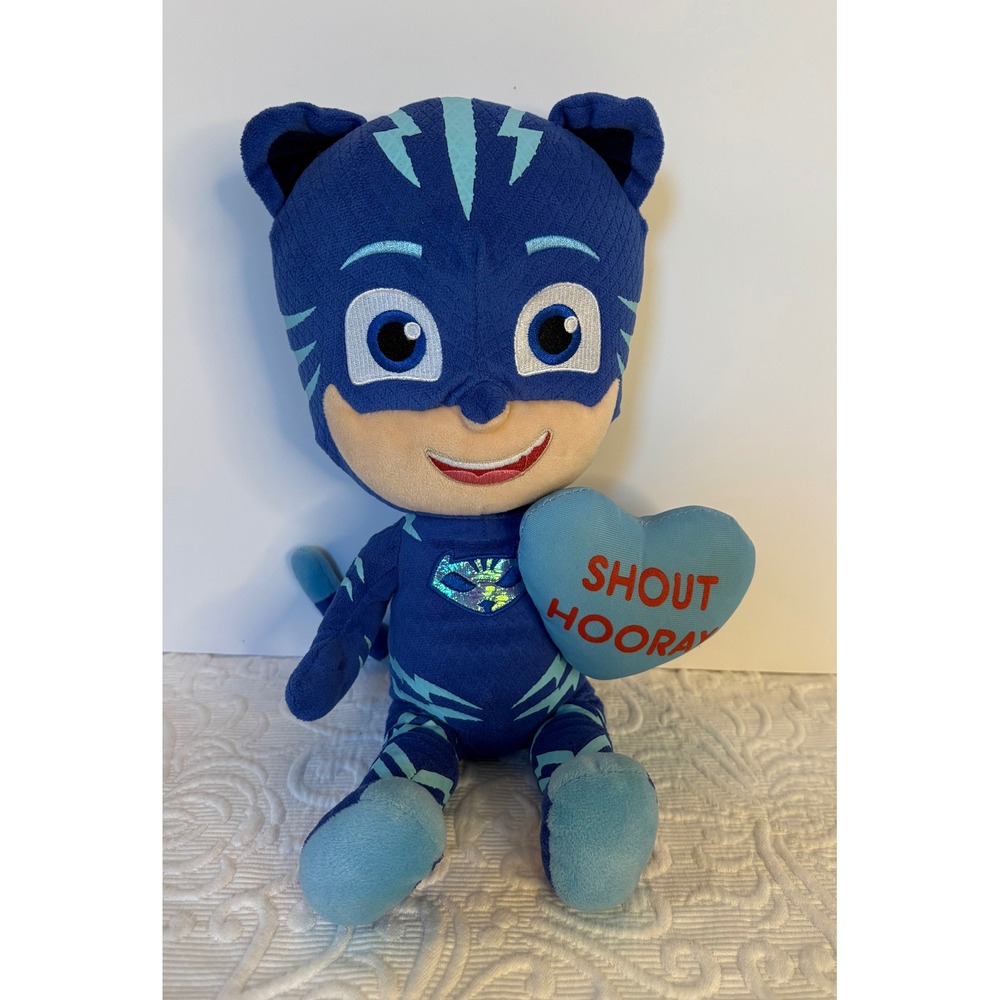 PJ Masks‎ Catboy Plush Toy holding a Heart "Shout Hooray" Stuffed Animal 16 in